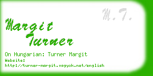 margit turner business card